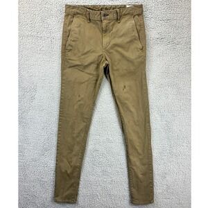 Rag & Bone Standard Issue Chino Pants Men's 31 Army Green Slim Fit Casual Flaw
